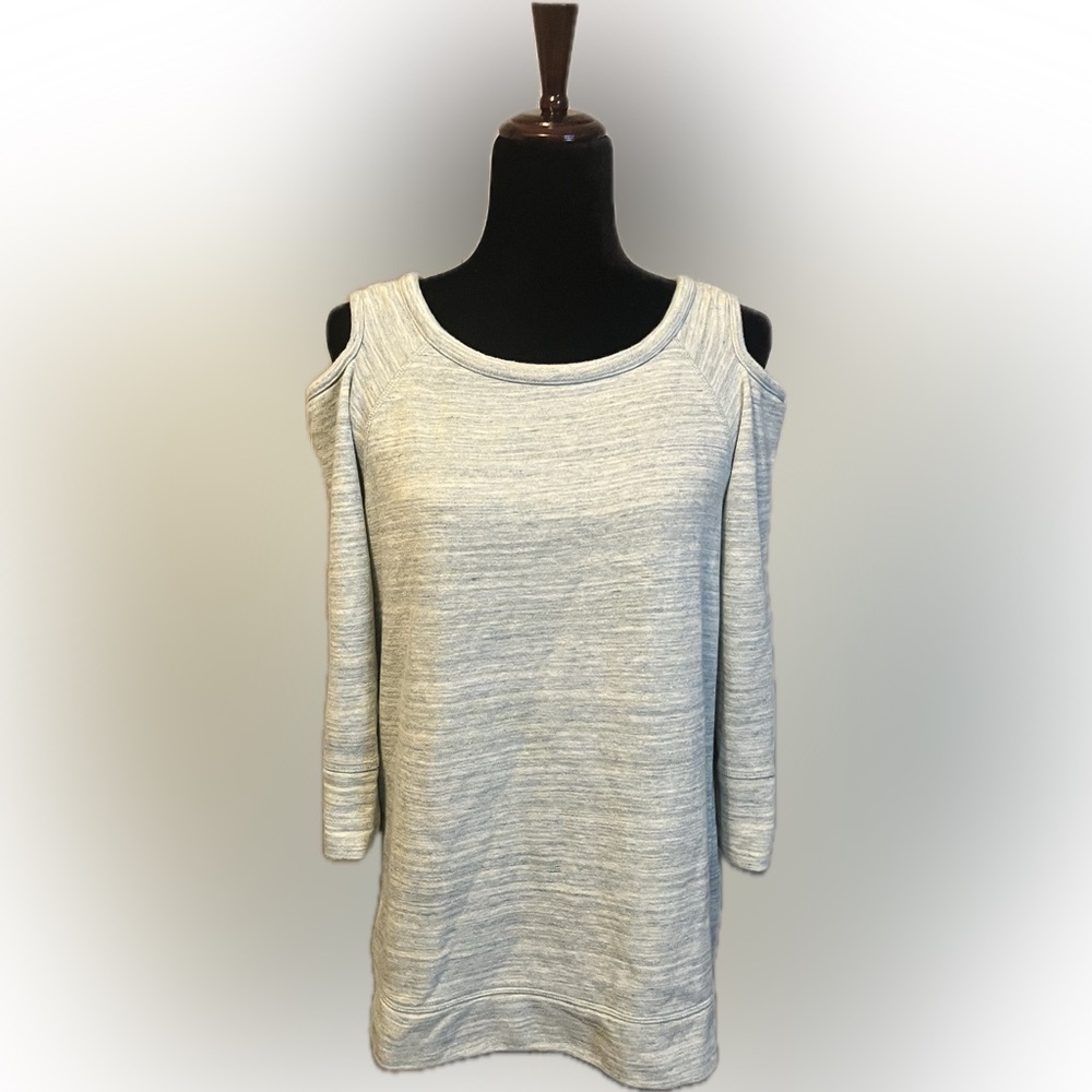 Talbots Space Dyed Cold Shoulder Sweatshirt size M